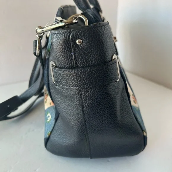 Coach NWOT Blake Denim Patchwork Satchel Handbag - Picture 6 of 12